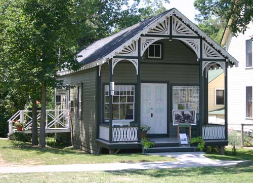 Restored architectural millwork at the Thousand Island Park Landmark Society