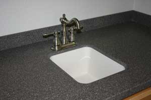 Bar sink in Butler's Pantry in Maui Corian Countertop