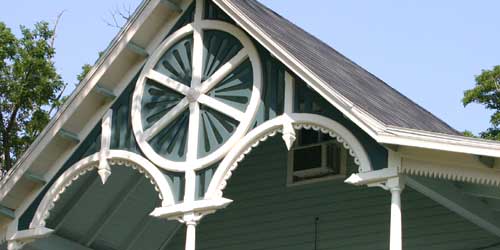 Close up of Restoration Architectural Millwork - new gingerbread